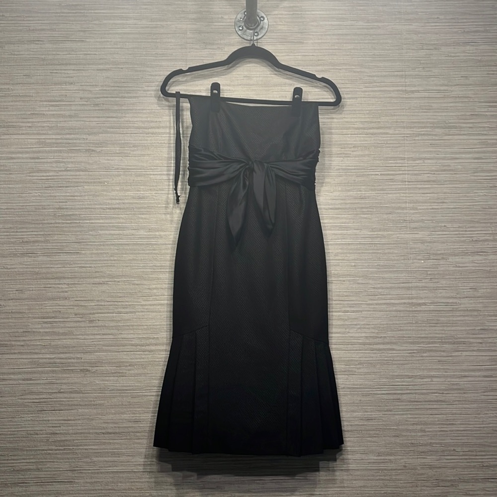 Form fitting black dress